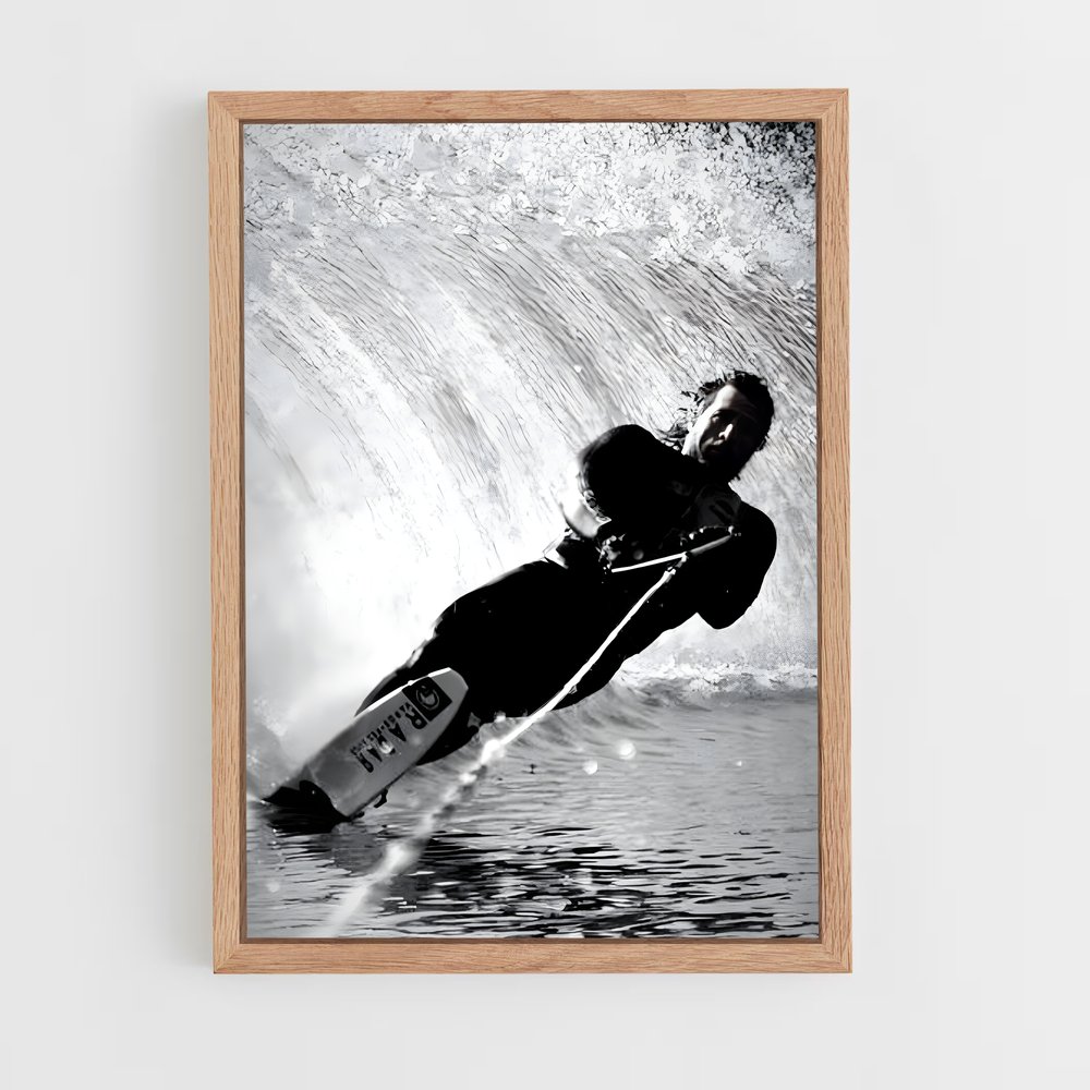 Poster Surf à la Montée – affiche Ski nautique (vue 4)